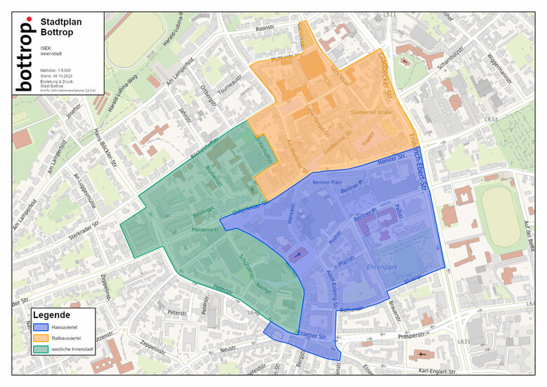 Innenstadt Gebietsabgrenzungen