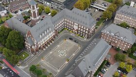 Bottroper Rathaus aus der Luft