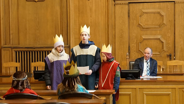 Sternsinger im Ratssaal