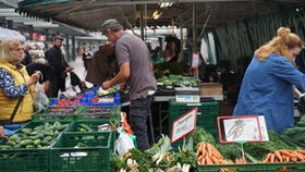 Ansicht Marktstand