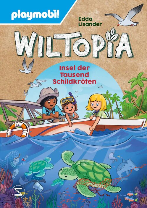 Cover des Buches Playmobil Wiltopia "Insel der Tausend Schildkröten"